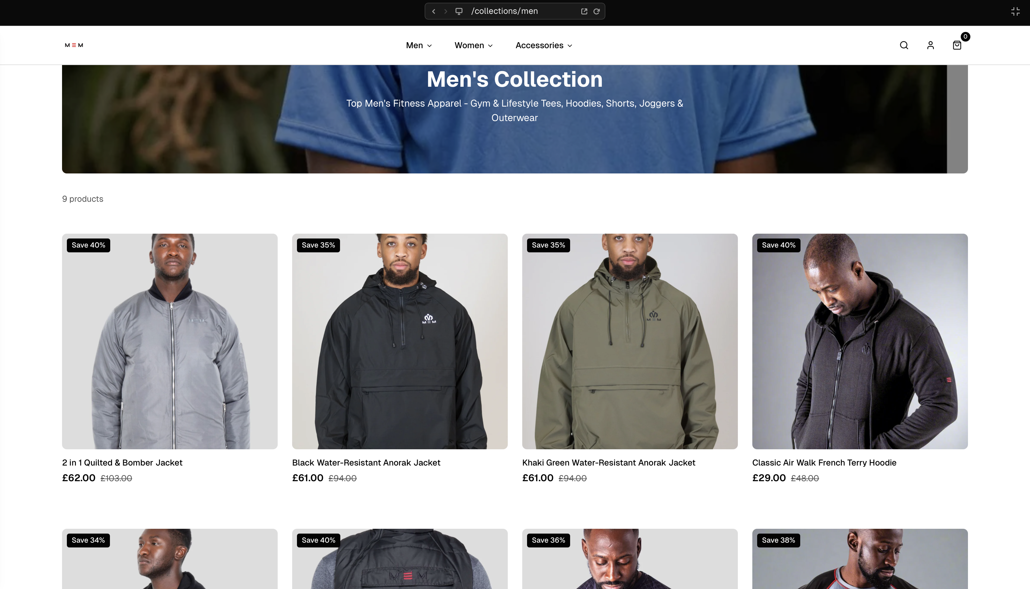 MEM Fitness Men's Collection - Jackets, hoodies and outerwear